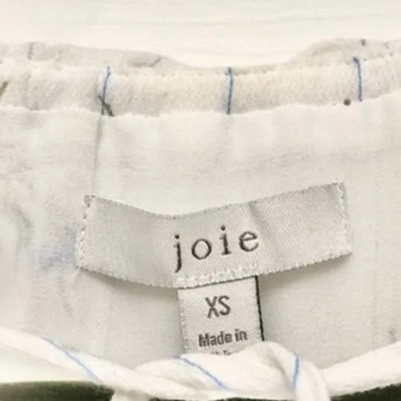 JOIE “Waneta” blue white flower midi dress 3-tier long sleeve ruffle cuff. XS - Picture 5 of 16